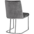 thumbnail image 2 of Pemberly Row Contemporary Gray Velvet Dining Chair (Set of 2), 2 of 7