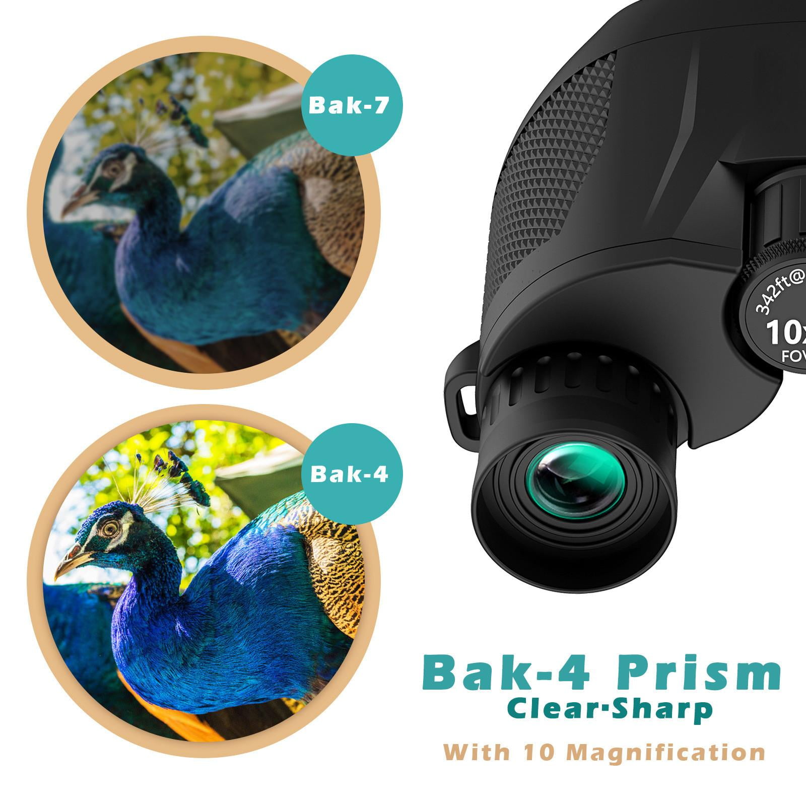 Adjustable Focus 10x25 Binoculars Twistable Eye Mask for Comfortable Viewing for Adults Kids