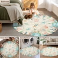 thumbnail image 5 of Small Round Rug 3Ft Washable Non-Slip, Beach Coastal Circle Area Rugs for Living Room Bedroom, Summer Coral Starfish Nautical Ocean Vintage Indoor Floor Mats Carpet Runner for Home Decor, 5 of 8