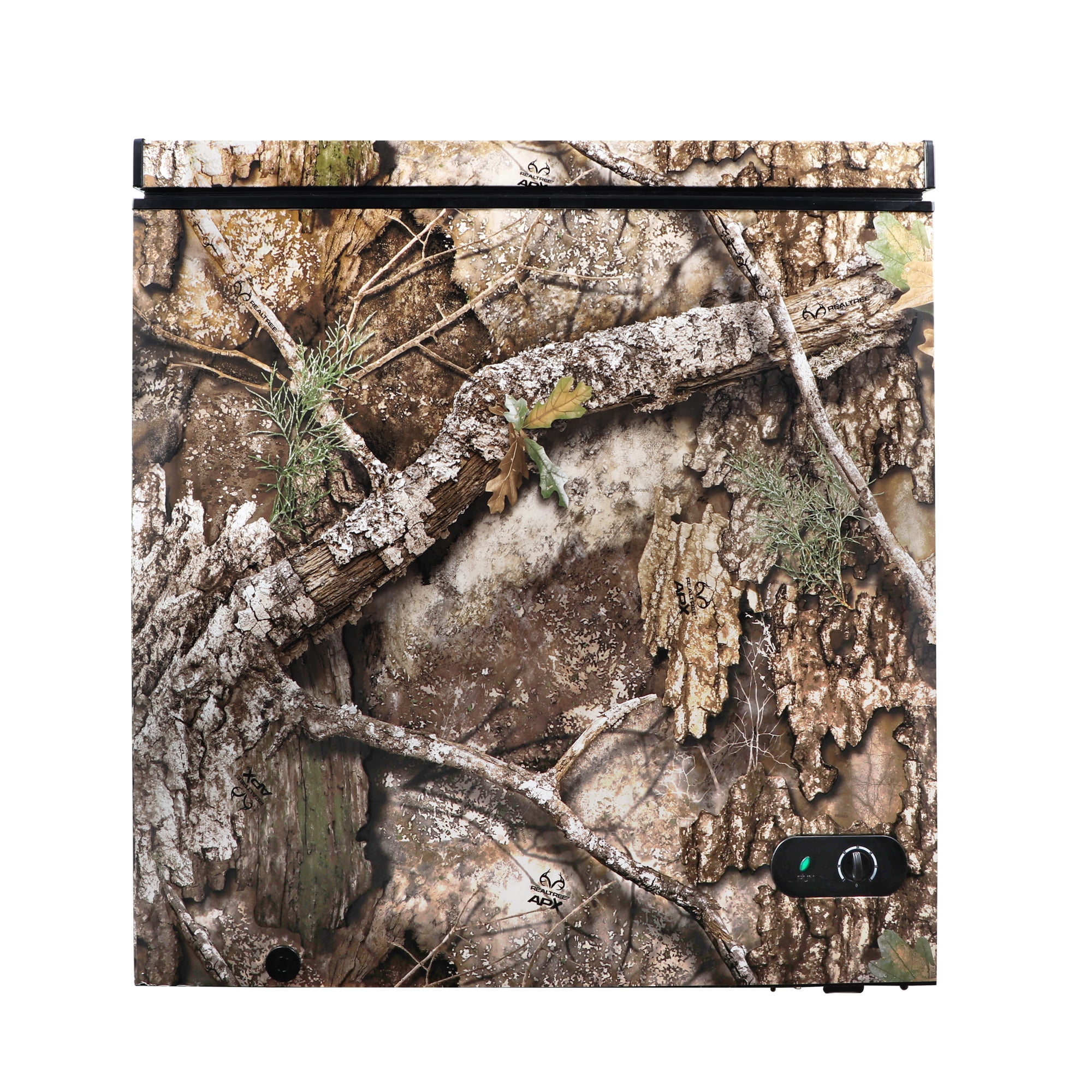 Realtree 7 Cu Ft Chest Freezer, Camouflage – Manual Defrost Freezer for Garage, Hunting, Outdoor Storage, Game Meat Storage