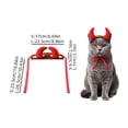 thumbnail image 3 of Small Dog Halloween, Cat Halloween, Pet Halloween Costumes, Horn Headwear Adjustable Plush Accessory for Halloween Party, 1 Pack, 3 of 5