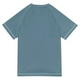 thumbnail image 6 of FORMRS Boys Rash Guard Short Sleeves Swim Shirt Quick Dry UPF 50+ Sun Protection, Sizes 3-12T, Orange Geometric, 6 of 6