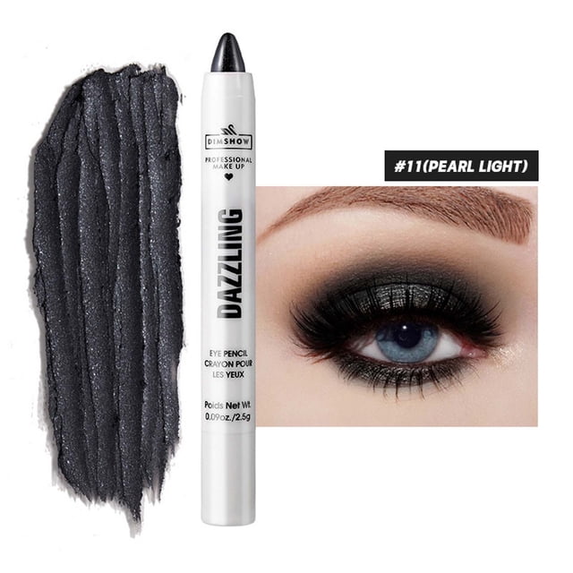 RKSTN Eyeshadow Palette 12 Color Pearlescent Eyeshadow Pencil Crayon Stick Shiny Diamond Glitter Cream Eyeshadow Pencil Eyeshadow Palette