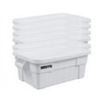 thumbnail image 1 of Rubbermaid BRUTE 14 Gallon White NSF Tote with Lid (6-Pack) - Durable and Versatile Storage Solution, 1 of 5
