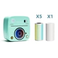 thumbnail image 1 of Riwcyla Pocket Printer Portable Thermal Instant Photo Printing Label Maker Machine BT Wireless Connect Compatible with Android or iOS APP Support Receipt Label Memo Sticker Notes Lists Scrapbook DI, 1 of 6