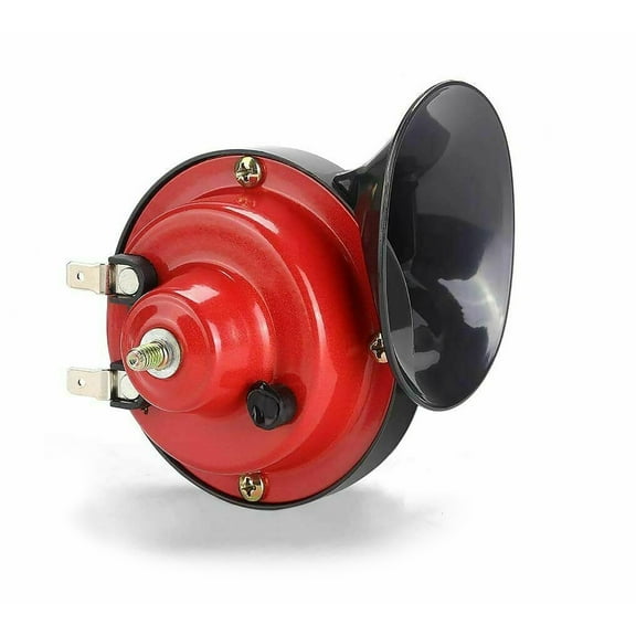 LotFancy 12V Horn for Motorcycle Car Truck SUV Boat, 300DB Super Loud, Red, Part Number ST-1018S