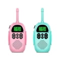 thumbnail image 1 of ZHAOCHENG Walkie Talkie recargable, paquete de 2 (rosa, azul), Walkie Talkie de larga distancia para niños de 3 km con linterna LCD, juguete de regalo para 3-12 niños y niñas, interior, exterior, aven, 1 of 5