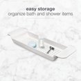 thumbnail image 4 of Bandeja de baño Madesmart expandible para bañeras de plástico, color blanco, 4 of 5