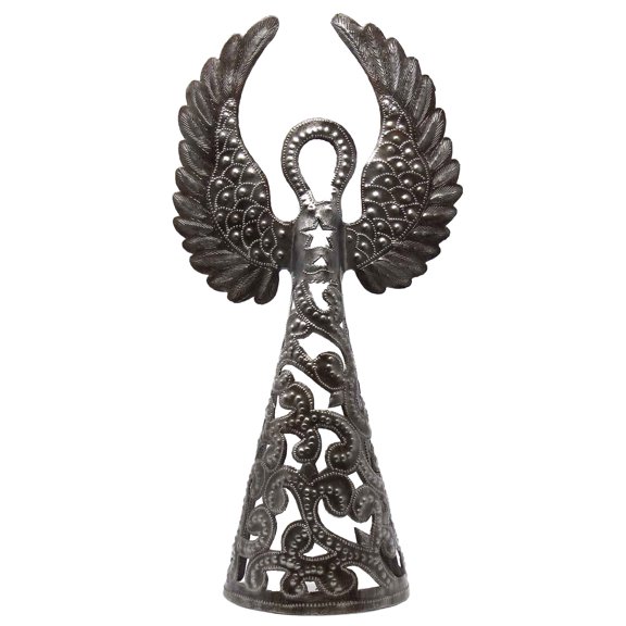 16-inch Metalwork Angel Wings Up  Croix des Bouquets