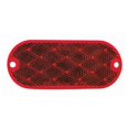 thumbnail image 3 of Peterson Mfg. Reflector V480R Quick Mount; Red Lens; 4-3/8 Inch Length x 1-7/8 Inch Height Oblong; Without Housing; Adhesive Backing, 3 of 3