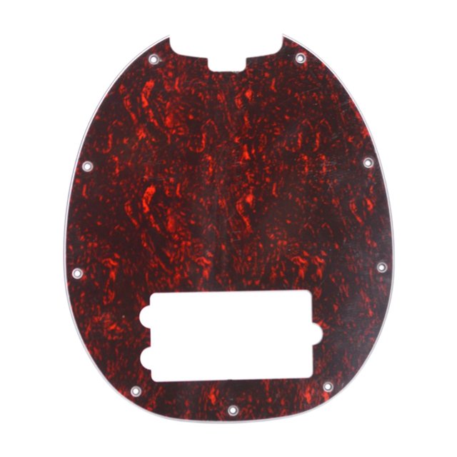 Golpeador de bajo de 9 agujeros, repuesto, accesorios, PVC profesional antirrayaduras Rojo