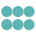 thumbnail image 2 of Disketp Beautiful Seashells Funny Coasters,6 Pcs Leather Coasters With Holder, Perfect Housewarming Hostess Gifts,Protect Furniture From Water Marks Scratch And Damage, 2 of 9
