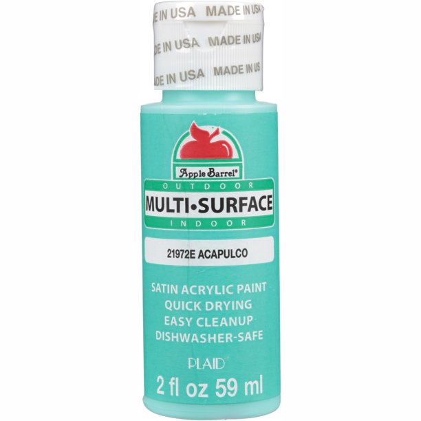 Apple Barrel 21972E Multisurface Acrylic Craft Paint, Acapulco, 2 fl