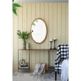 thumbnail image 3 of 24" x 36" Oval Wall Mirror with Wood Frame, Farmhouse Wood Mirror for Bathroom Entryway Console Lean Against Wall, 3 of 6
