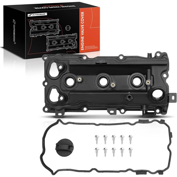 A-Premium Left Engine Valve Cover with Gasket Compatible with Nissan 350Z 2007-2009 Infiniti Q50 Q70 2014-2018 M35 2009-2010 G35 2007-2008 FX35 2009-2012 EX35 2008-2012 V6 3.5L