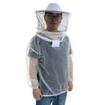 thumbnail image 6 of Frogued Hat Mesh Veil Smock Beekeeper Beekeeping Anti-Bee Half Body Protective Clothes (one type), 6 of 8