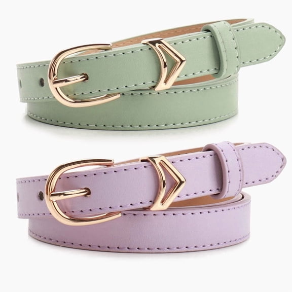 Yoyauz Women's Denim Belt, Women'S Leather Belt, Casual Fashion Belt With Metal Buckle Belt