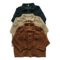 thumbnail image 6 of 1-6Y Toddler Boys Girls Clothes Button Down Shirt Long Sleeve Kids Fall Corduroy Outfits, 6 of 7