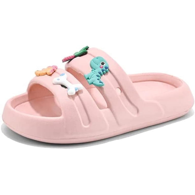 KAQ Kids Garden Shoes Swim Shoes Water Clogs Unisex-Toddler Pool Beach Garden Shower Summer Slides Slippers Flip Flops Jellies Girls Boys Slip-On