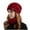 Wine, variant on qolati 2 Pcs Winter Knitted Beanie Hat Scarf Set Women Men Soft Warm Skull Cap Hat Neck Warmer 2 in 1 Set Casual Knit Slouchy Cap