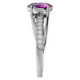 thumbnail image 4 of SuperJeweler 1 1/2 Carat Oval Shape Mystic Topaz and Diamond Ring In Sterling Silver For Women, 4 of 6