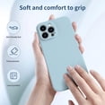 thumbnail image 2 of for iPhone 12 Pro Max Case with Screen Protector,Complete Protection with Enhanced Camera Lens Cover,Soft Silicone Protective Phone Case for iPhone 12 Pro Max 6.7",Ice Blue, 2 of 13