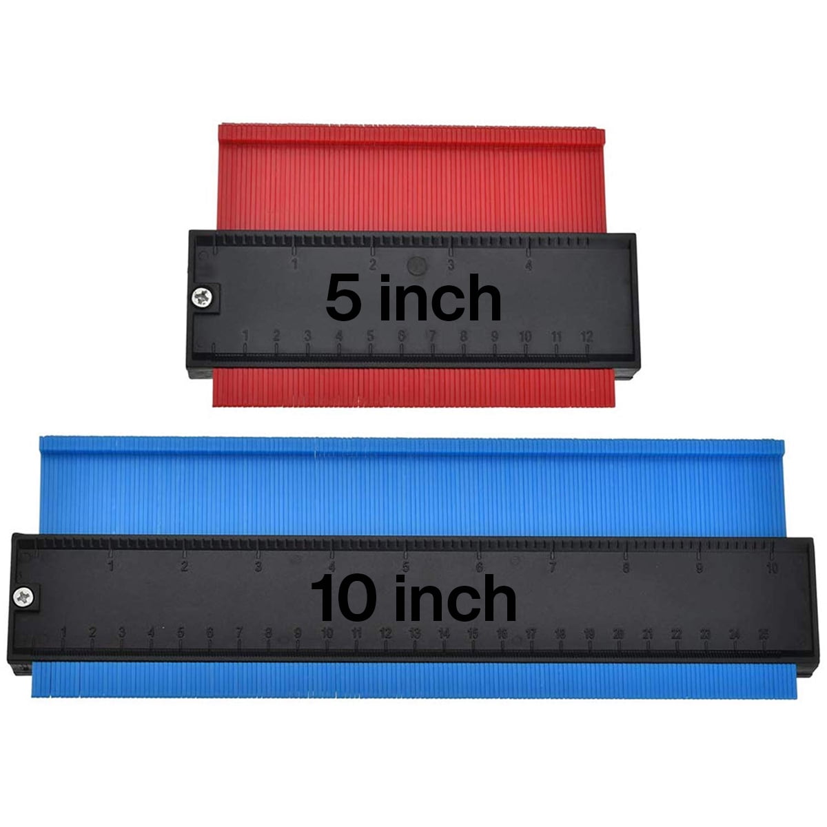 10'' Shape Contour Irregular Profile Ruler Plastic Gauge for Duplicator Scale df 