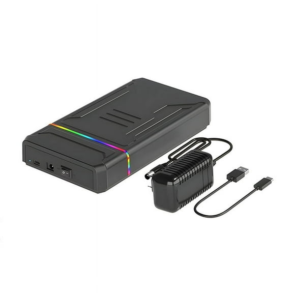 Hard Disk Enclosure to Type C Drive Box with Led External HDD for 2.5 3.5 Inch Up 6Gbps US Plug
