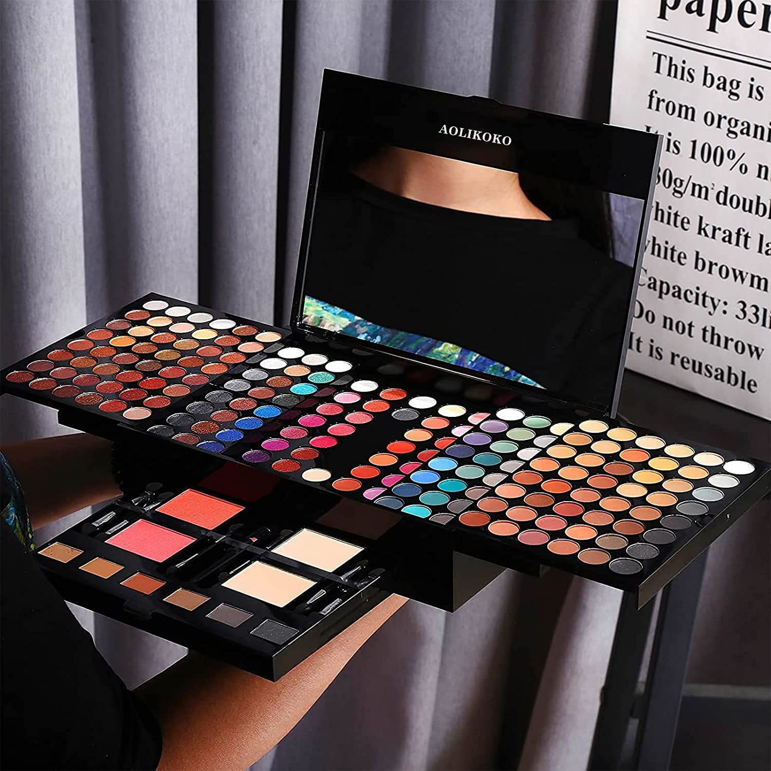 AOLIKOKO 190-Color Professional Makeup Kit photo 7