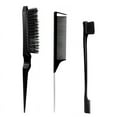 thumbnail image 5 of 3pcs/lot Double Sided Edge Control Hair Comb Hair Styling Hair Brush Accessories New Oil-Baked Brush Comb Styling Partition Comb, 5 of 6