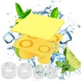 thumbnail image 3 of Xihbxyly oferta diaria Moldeado de gran tamaño con tapa extraíble a prunea de fugas Bandeja para hielo y para cócteles Whisky Bandeja para hielo flexible apilable, 3 of 5