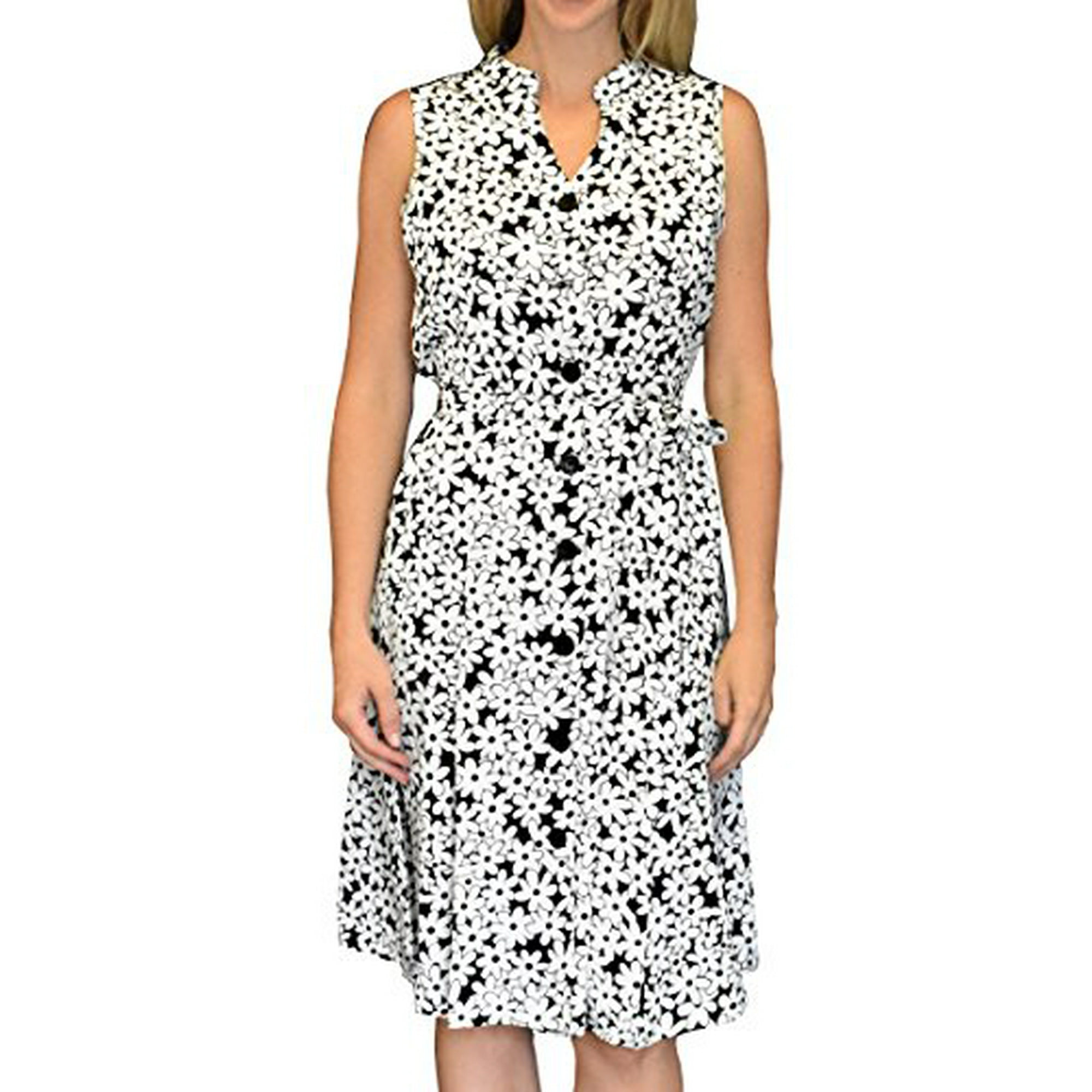 Peach Couture Silky Vintage Retro A Line Sleeveless Work Casual