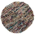 thumbnail image 5 of SAFAVIEH Rio Cassandra Confetti Polyester Shag Area Rug, Light Pink/Multi, 6' x 9', 5 of 9