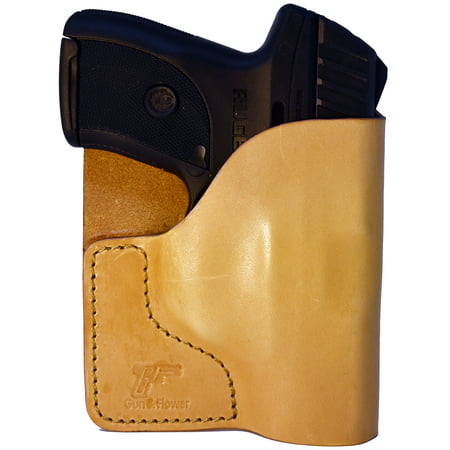 Tan Italian Leather Pocket Holster for Ruger LC9 and Similar