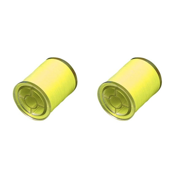 Yuarrent Línea de pesca Fluorescente 230m Poliéster Alambre de pescado Prueba de mosca portátil Atar hilo de pesca, Amarillo Amarillo fluorescente 2piezas Yuarrent CBP078632