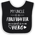thumbnail image 3 of Inktastic My Uncle is a Firefighter and a Hero Boys or Girls Baby Bib, 3 of 4