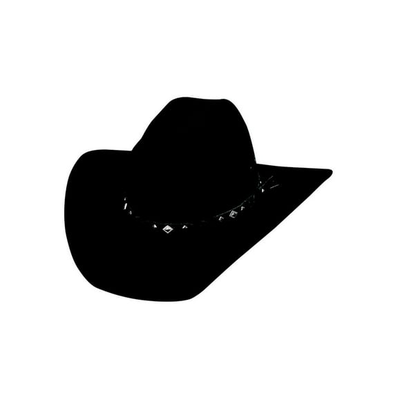 Bullhide Hats 0601BL Country Heritage Black Cowboy Hat Size: Medium