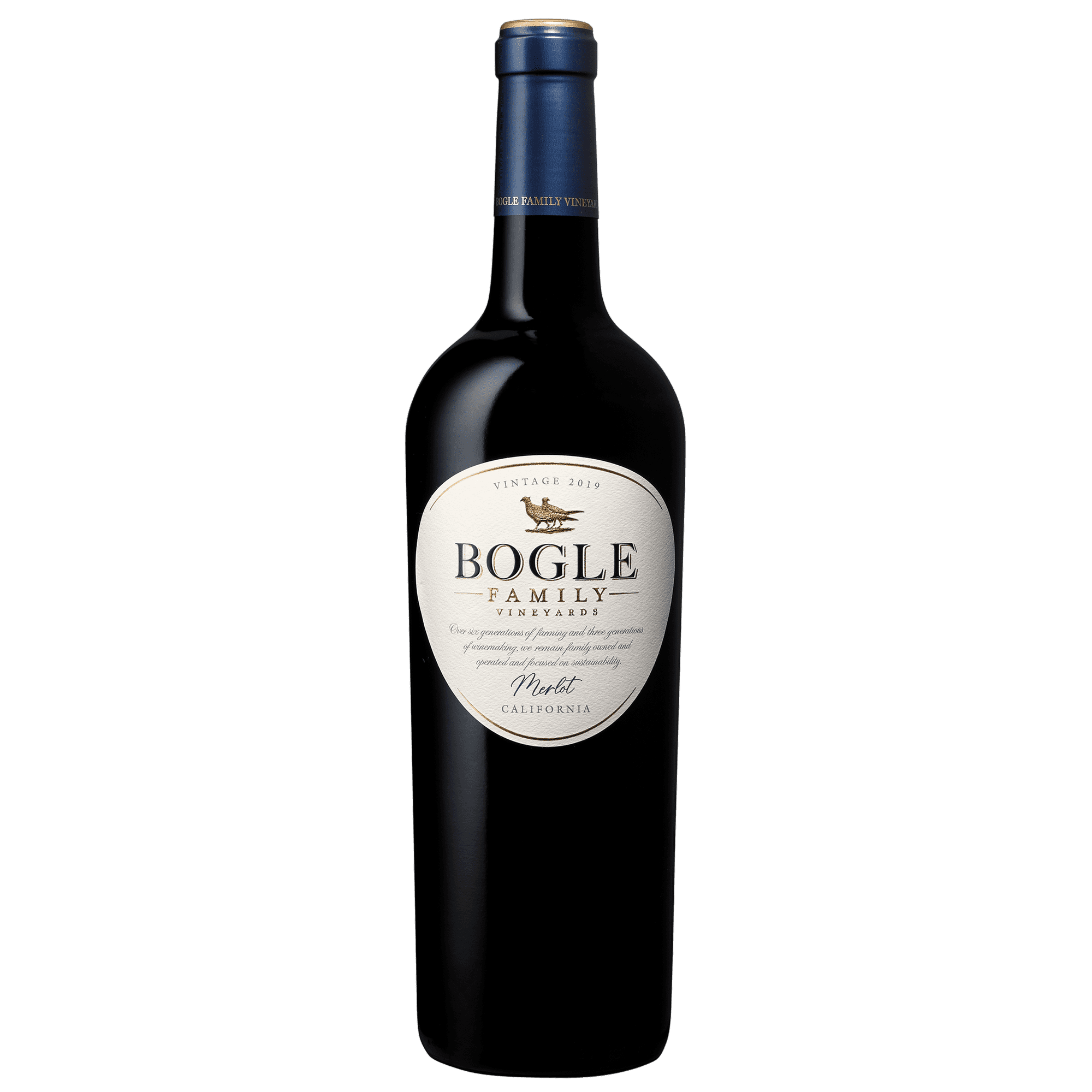 Bogle Vineyards Merlot California Red Wine, 750 ml Glass Bottle, 14.5% ABV
