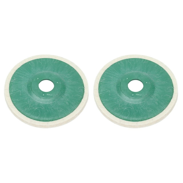 Wool Felt Polishing Disc, Uniform Easy Installation Wear Resistant 2Pcs 5in Buffing Wheel Pad For Metal And Stone Grinding