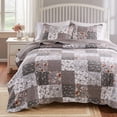 thumbnail image 2 of Barefoot Bungalow Gl-1812Amst Giulia Quilt Set, Twin, Gray, 2 of 7