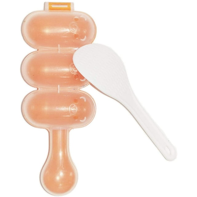 Rice Ball Mould Shaker DIY Ball Shape Sushi Maker Mould Kitchen Tools for Shake DIY Lunch with a Mini Rice Paddle