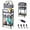 Black, variant on 2IN1 Baby Diaper Caddy Organizer-3 Tier Rolling Storage Cart with Dividers - Bedside Diaper Caddy Cart for Baby Nursery Newborn Essentials-Mobile Utility Carts with Wheels for Changing Table