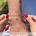 thumbnail image 4 of Gold Initial Bracelet for Women Mens Dainty Couples 14K Gold Plated Letter Bracelets for Women Non Tarnish Filled Gold Charm Bracelet Trendy, 4 of 7