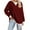 Wine-Fashion Sweatshirts, variant on Xcmzpl Women's Sweatshirts Casual Color Block Crewneck Sweatshirt Lightweight Sweater Tops Cotton Long Sleeve Shirts Fall Fashion