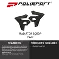 thumbnail image 2 of Polisport Radiator Scoops - Black Panels for Suzuki DR-Z400 (2000-2024) - OEM Fit, Glossy Finish, Lightweight & Impact-Resistant, Easy Installation, 2 of 9