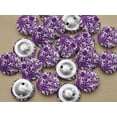 thumbnail image 5 of IBA Indianbeautifulart Purple Decorative Buttons For Sewing Crafting Leaves & Floral Artistic Printed Canvas Fabric&nbsp;1 Inch Buttons For Sewing Pack Of 50, 5 of 7