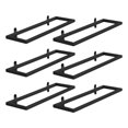 thumbnail image 1 of Soporte para vino de pared de metal para colgar en la pared, estante para copas de vino, estante flotante para bar, estante rústico para copas de vino, 1 of 4