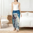 thumbnail image 4 of Fuzoiu Starry Sky Cloud Bulldog Print Women's Pajama Pants,Lounge Pants with Drawstring and Pockets, Casual Pjs Sleep Bottoms, Women's Sleep Pants-XX-Large, 4 of 6