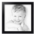 thumbnail image 2 of ArtToFrames 14" x 14" Satin Black Bull Nose Picture Frame, 14x14 inch Black Wood Poster Frame (WOM-1417), 5 Pack, 2 of 6
