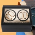 thumbnail image 4 of Black 4+6 Automatic Rotation Watch Winder Display Case Wooden Storage Box, 4 of 10